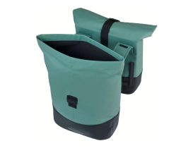 Sacoche arrière double Basil Cove Noir/Vert – 2 x 16 L