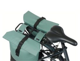 Sacoche arrière double Basil Cove Noir/Vert – 2 x 16 L