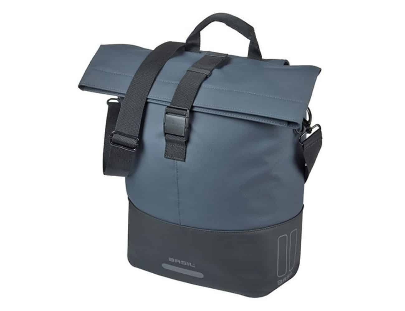 Sacoche arrière vélo de ville Basil Cove Shopper Noir/Marine - 14-16L
