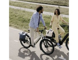 Sacoche arrière vélo de ville Basil Cove Shopper Noir/Marine - 14-16L