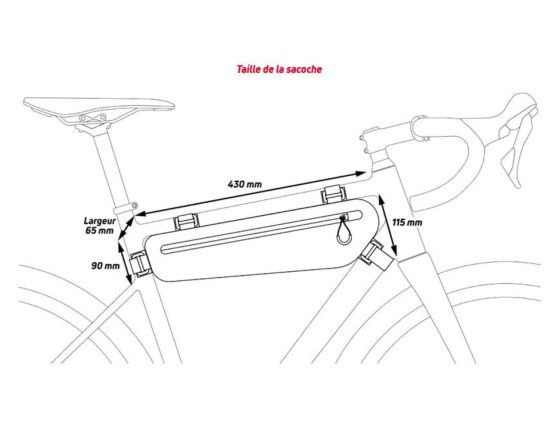 Sacoche de cadre ZEFAL Z ADVENTURE C3 - 3,3L