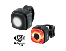 Set d'éclairage avant et arrière Sigma Aura Micro + Hiro Micro - 30 Lux