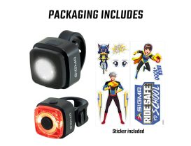 Set d'éclairage avant et arrière Sigma Aura Micro + Hiro Micro - 30 Lux