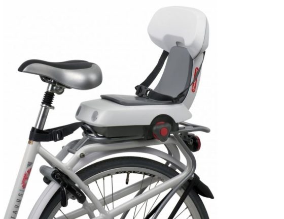 Siège vélo enfant Polisport Guppy Junior - 6 à 10 ans Fixation Porte-bagages