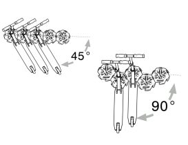 Support trottinette au sol Mottez