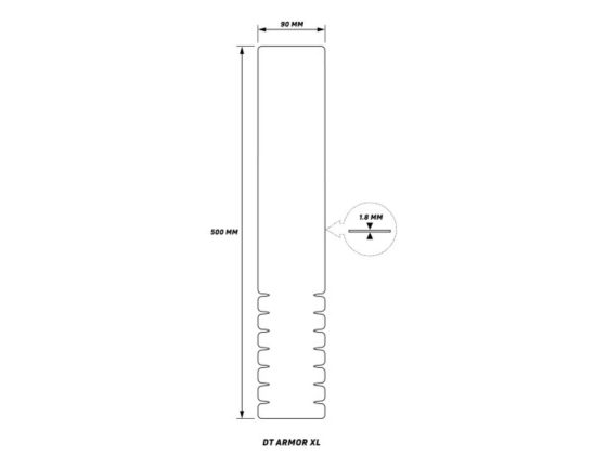 Protection pour tube diagonal VTT/VTTAE Zefal DT Armor XL