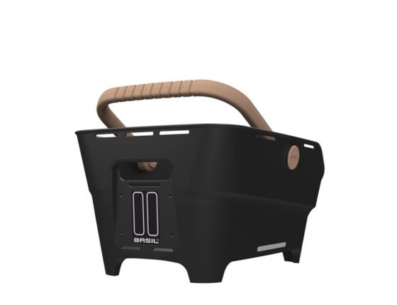Panier vélo de ville Basil Cento Neo MIK Noir - 21L - fixation MIK incluse