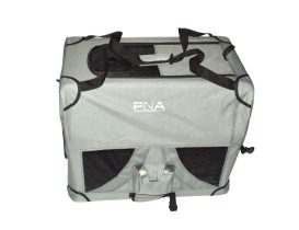 Remorque vélo pour chien PNA 2 en 1 gris foncé