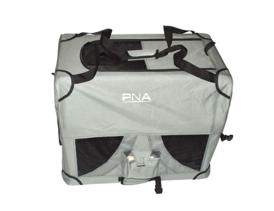 Remorque vélo pour chien PNA 2 en 1 gris foncé