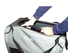 Remorque vélo pour chien PNA 2 en 1 gris foncé