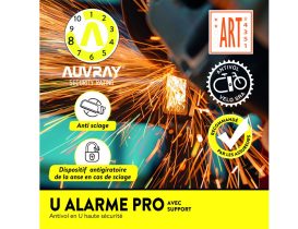 Antivol U Auvray U ALARM PRO 120 dB avec support - 250 mm