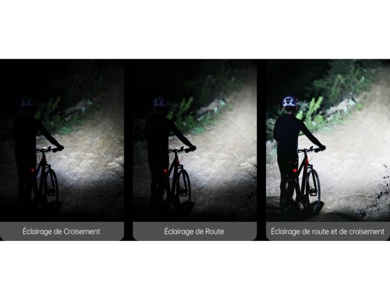 Éclairage avant vélo iGPSPORT VS1800S - 1800 lumens rechargeable USB