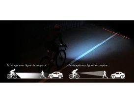Éclairage avant vélo iGPSPORT VS1800S - 1800 lumens rechargeable USB