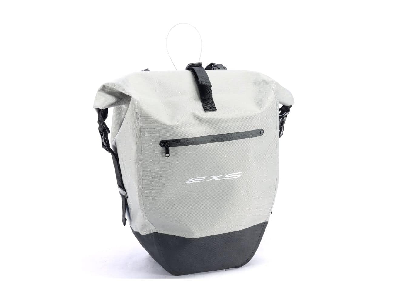 Sacoche arrière EXS étanche 25 L avec antivol – grise réfléchissante