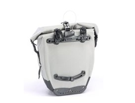 Sacoche arrière EXS étanche 25 L avec antivol – grise réfléchissante