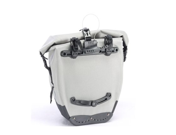 Sacoche arrière EXS étanche 25 L avec antivol – grise réfléchissante